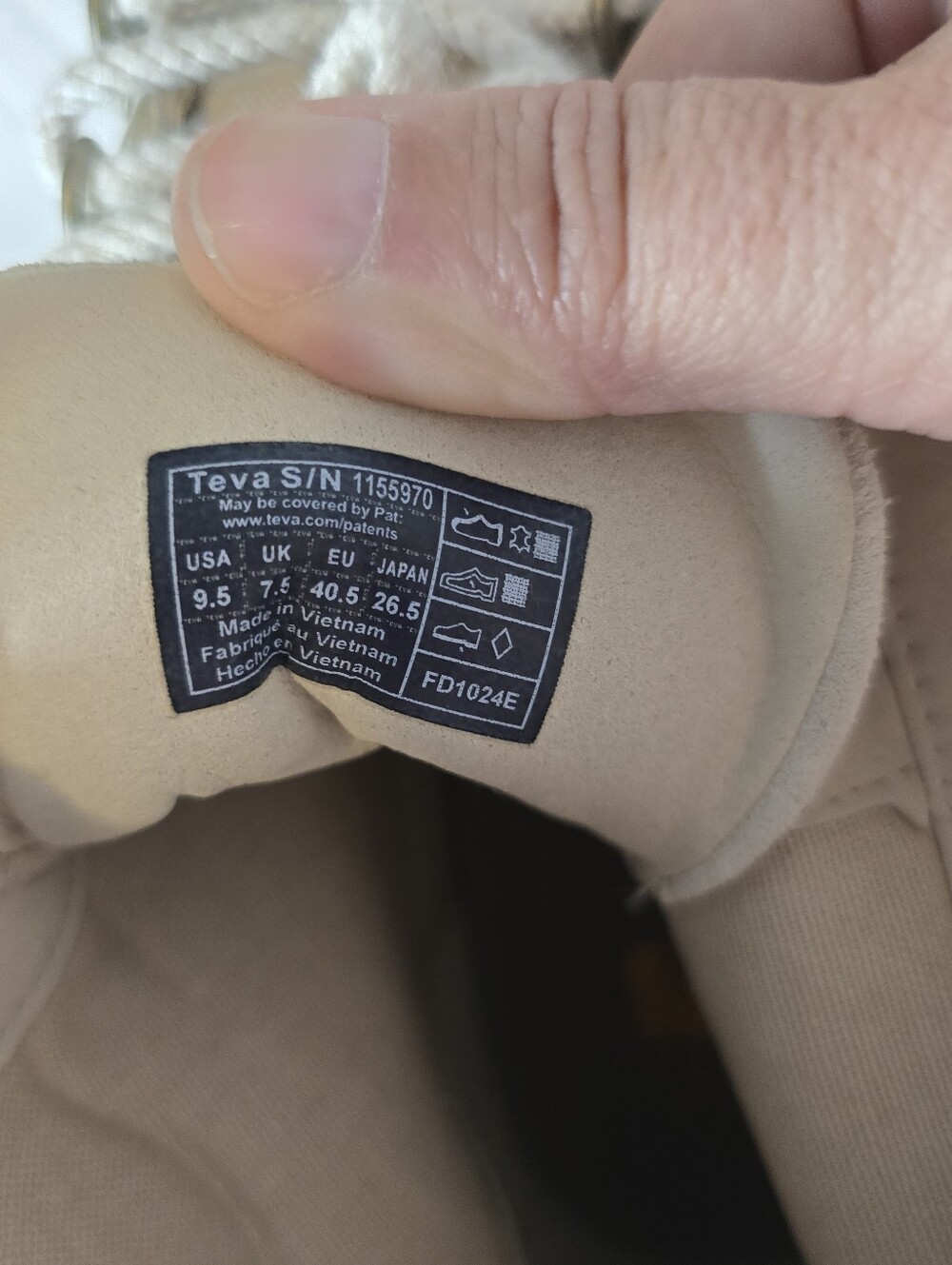 Teva Rowena Boot Women's Size 7 Olive Green Nubuck Leather Sample Not for Resale - Picture 5 of 6